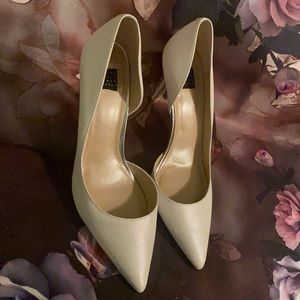 WHBM Ella Foil Saffliano pump